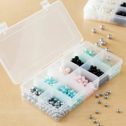 6 Pack: Bead Storage Box with Adjustable Compartments by Bead Landing™