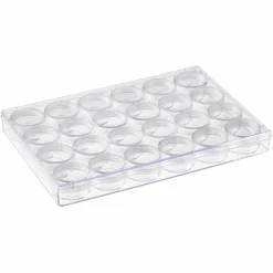 6 Pack: 9.5" Bead Storage Case with Jars by Bead Landing™
