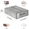 4-Pack Beige Linen Fabric Storage Bins, Foldable Closet Organizer Set