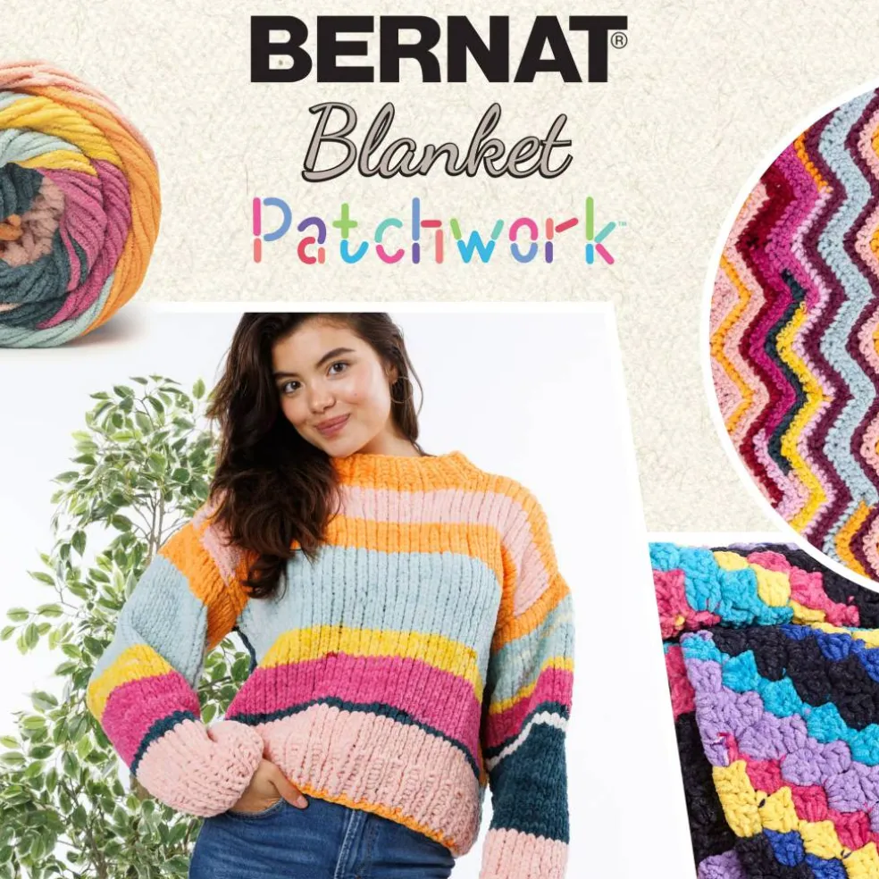 2 Pack Bernat® Blanket Patchwork™ Yarn