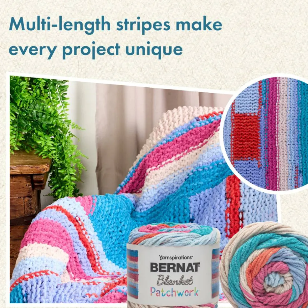 2 Pack Bernat® Blanket Patchwork™ Yarn