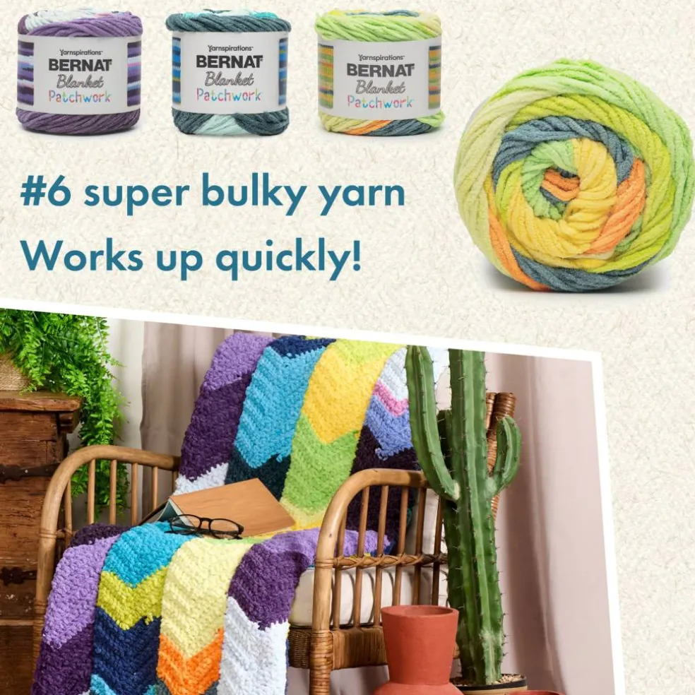 2 Pack Bernat® Blanket Patchwork™ Yarn