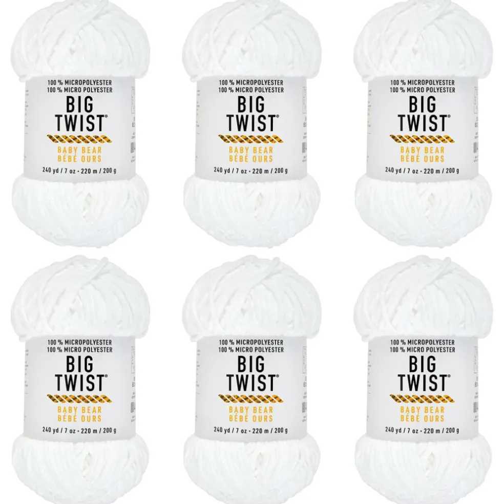 6 Pack: Big Twist® Baby Bear Yarn