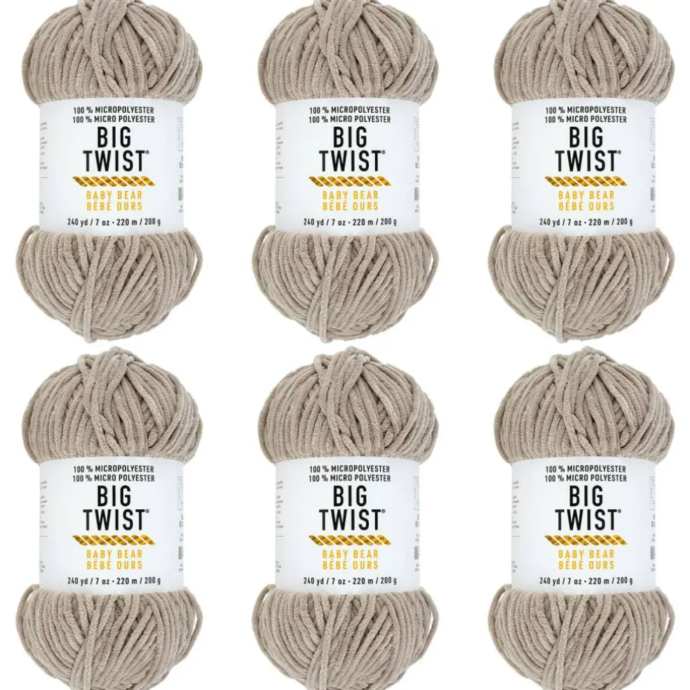 6 Pack: Big Twist® Baby Bear Yarn