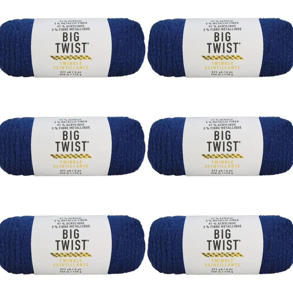 6 Pack: Big Twist® Twinkle Yarn