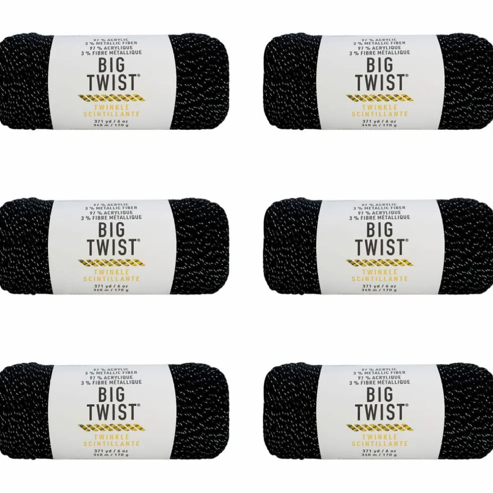 6 Pack: Big Twist® Twinkle Yarn