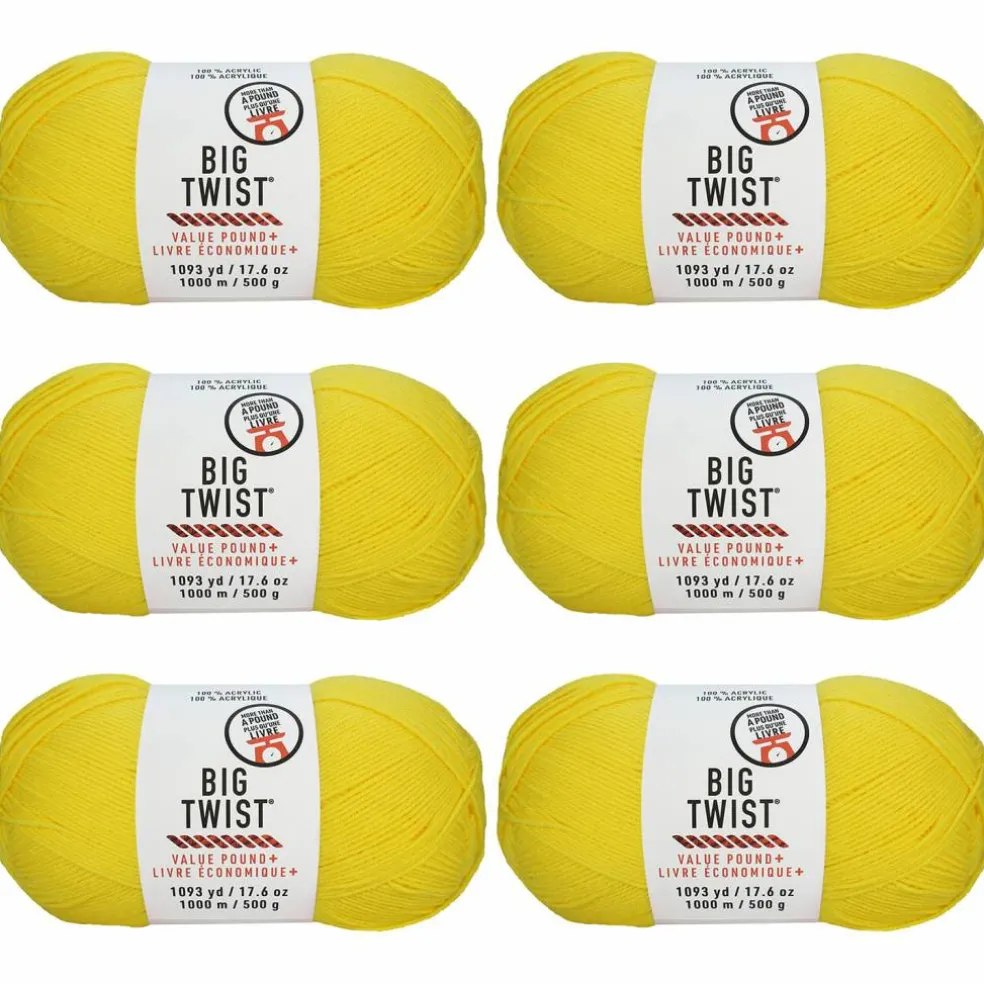 6 Pack: Big Twist® Value Pound+ Yarn