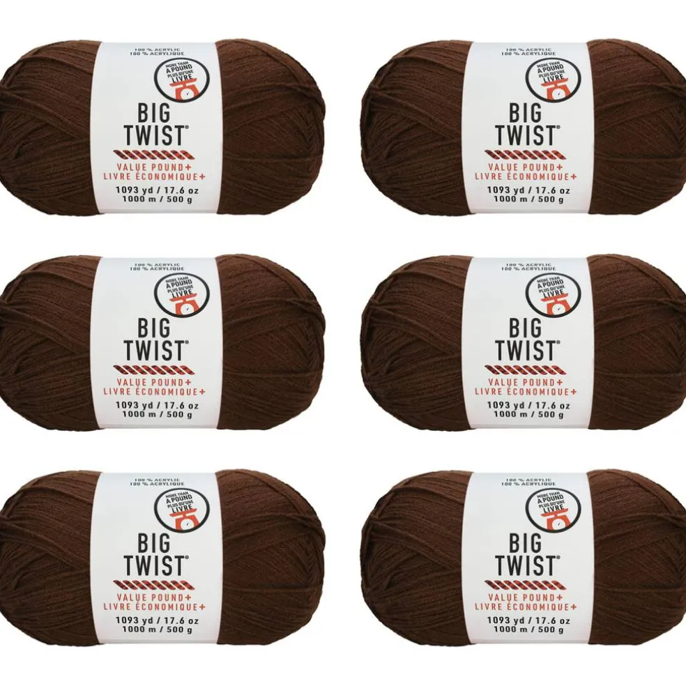 6 Pack: Big Twist® Value Pound+ Yarn