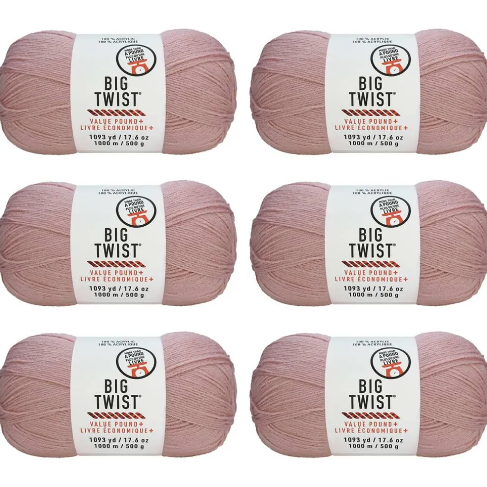 6 Pack: Big Twist® Value Pound+ Yarn