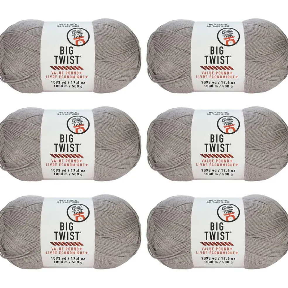 6 Pack: Big Twist® Value Pound+ Yarn