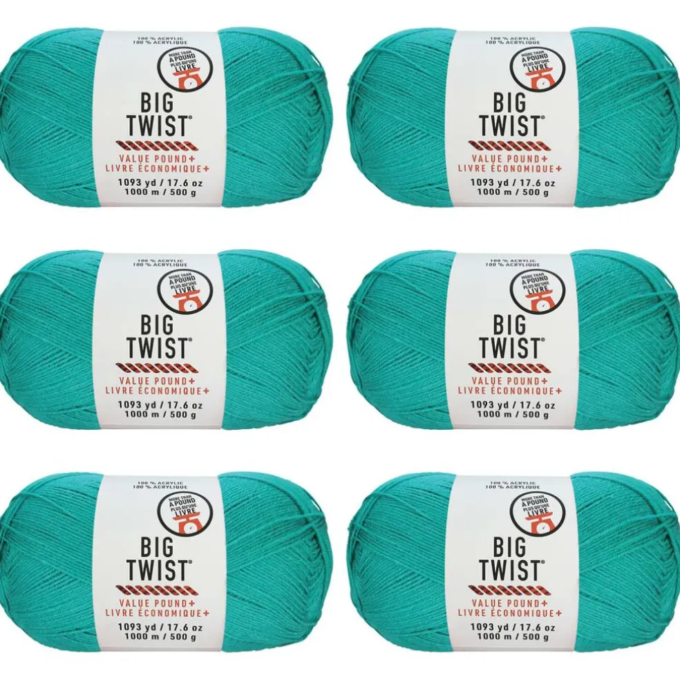 6 Pack: Big Twist® Value Pound+ Yarn