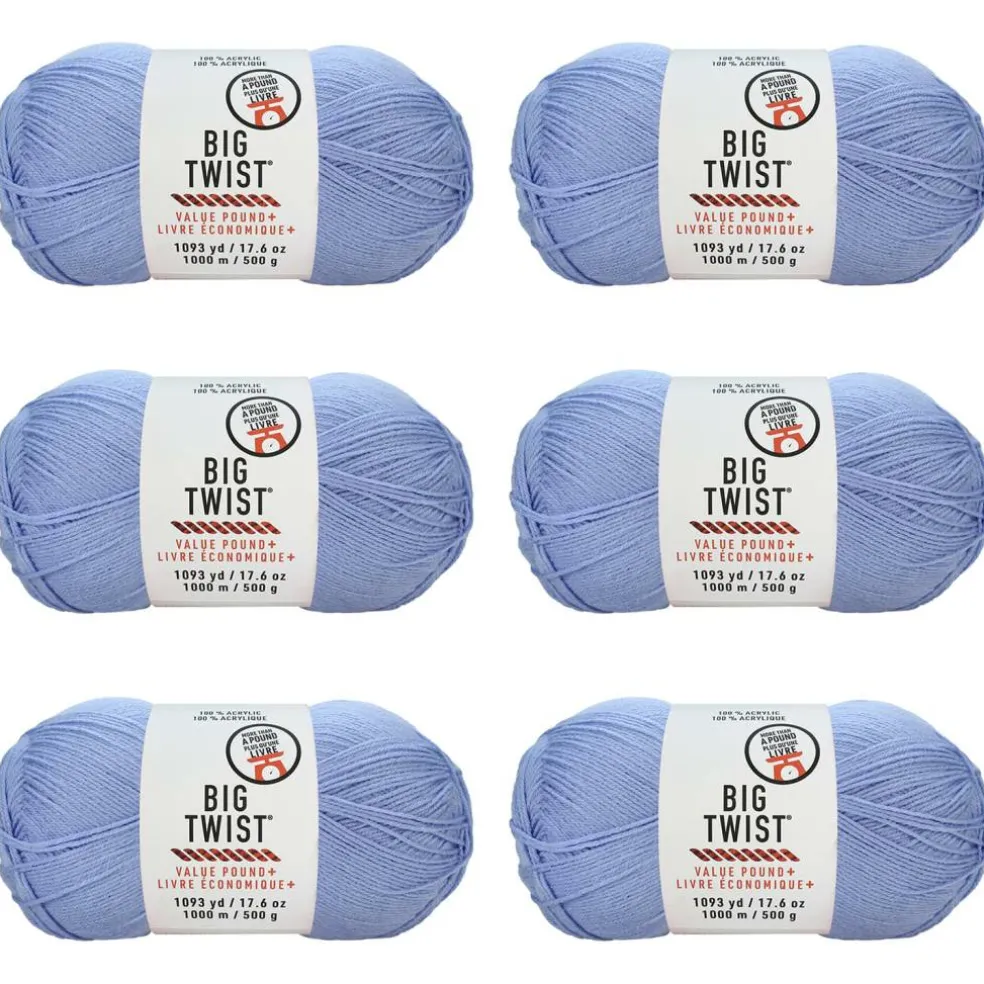 6 Pack: Big Twist® Value Pound+ Yarn