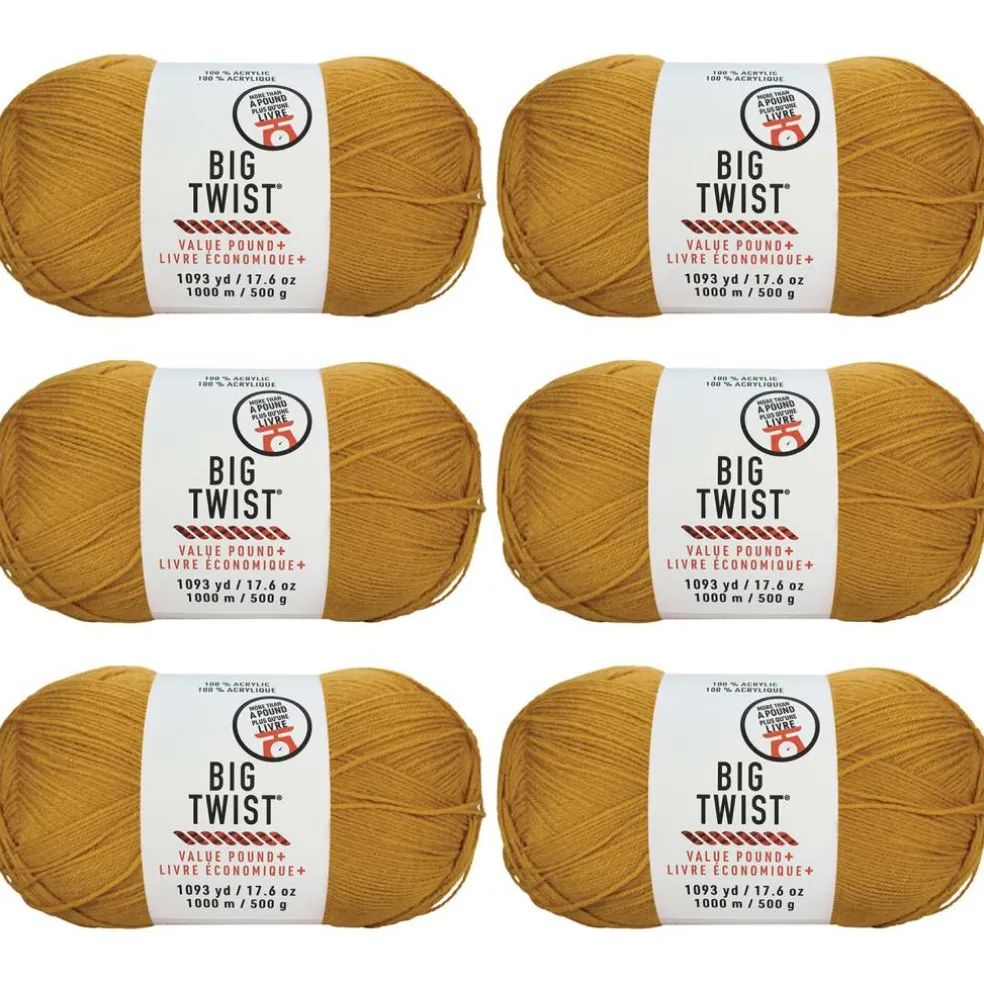 6 Pack: Big Twist® Value Pound+ Yarn