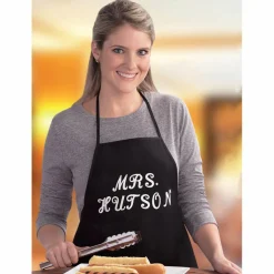 6 Pack: Black Adult Aprons by Make Market®