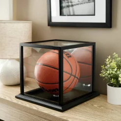 8 Pack: Black Basketball Display Case with Mirror Back by Studio Décor®