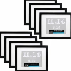 8 Pack: Black Belmont Frame with Mat by Studio Décor®