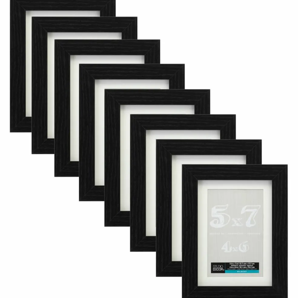 8 Pack: Black Belmont Frame with Mat by Studio Décor®