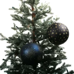 2 Pack 6" Black Celestial Halloween Ball Ornaments by Ashland®