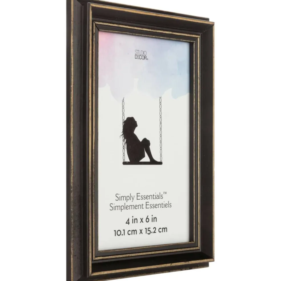 12 Pack: Black Distressed Wood Frame, Simply Essentials™ by Studio Décor®
