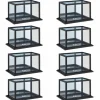 8 Pack: Black Football Display Case With Mirror Back by Studio Décor®