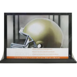 6 Pack: Black Football Helmet Display Case with Mirror Back by Studio Décor®