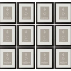 12 Pack: Black Frame With Mat, Aspect by Studio Décor®