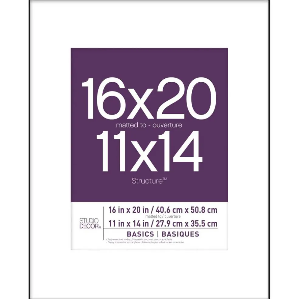 6 Pack: Black Frame with Mat, Basics by Studio Décor®