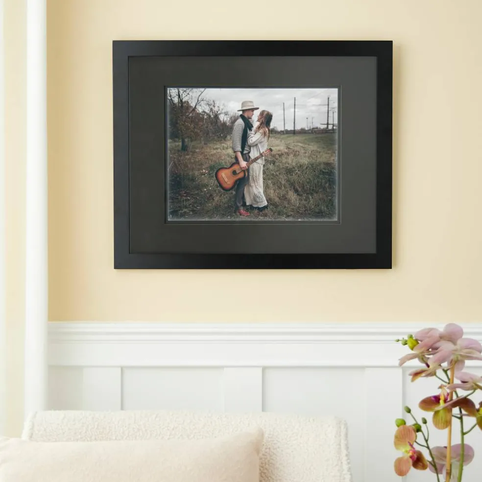 8 Pack: Black Gallery Wall Frame with Double Mat Airfloat Gallery™ by Studio Décor®