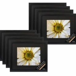 8 Pack: Black Gallery Wall Frame with Double Mat Airfloat Gallery™ by Studio Décor®
