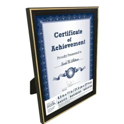 12 Pack: Black & Gold Multipurpose 8.5" x 11" Frame, Basics by Studio Décor®