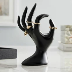 12 Pack: Black Hand Form Display by Bead Landing™