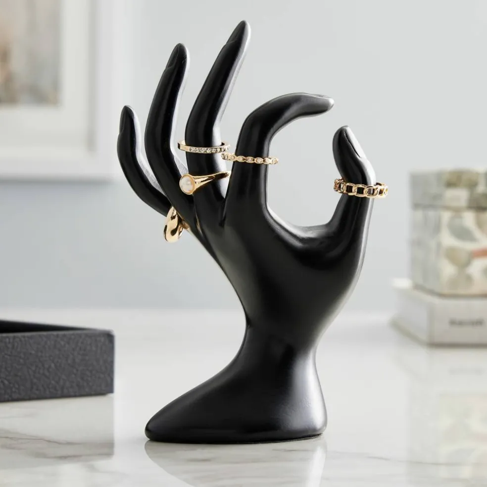 12 Pack: Black Hand Form Display by Bead Landing™