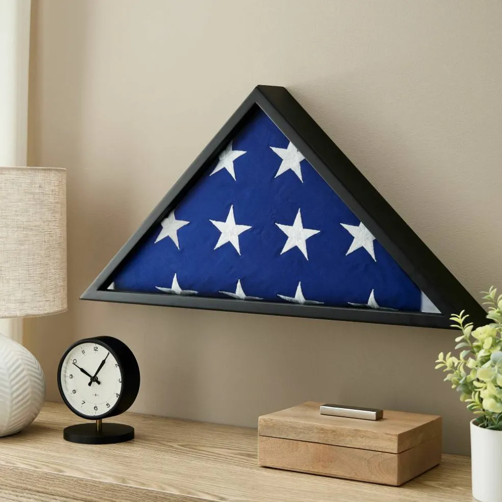 8 Pack: Black Memorial Flag Case by Studio Décor®