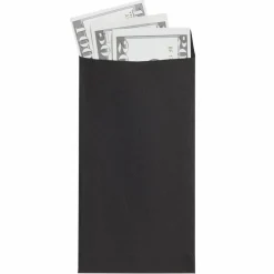 100 Pack Black Money Envelopes for Cash Budgeting