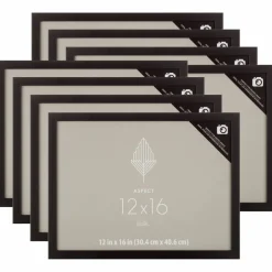 8 Pack: Black Narrow 12" x 16" Frame, Aspect by Studio Décor®