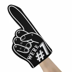 6 Pack: 18" Black No.1 Foam Finger by Celebrate It™