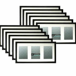 12 Pack: Black 3-Opening 5" x 7" Collage Frame with Mat, Aspect by Studio Décor®