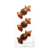 3 Pack Black & Orange Wrapped Candy Halloween Ornaments by Ashland®