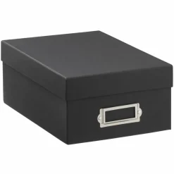 12 Pack: Black Photo Storage Box by Simply Tidy™