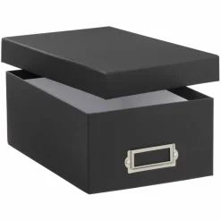 12 Pack: Black Photo Storage Box by Simply Tidy™