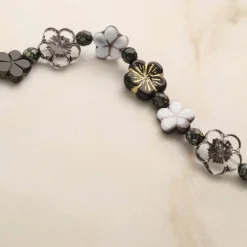 6 Pack: Black Tea Czech Glass Flower Bead Mix by Bead Landing™