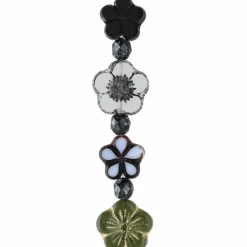 6 Pack: Black Tea Czech Glass Flower Bead Mix by Bead Landing™