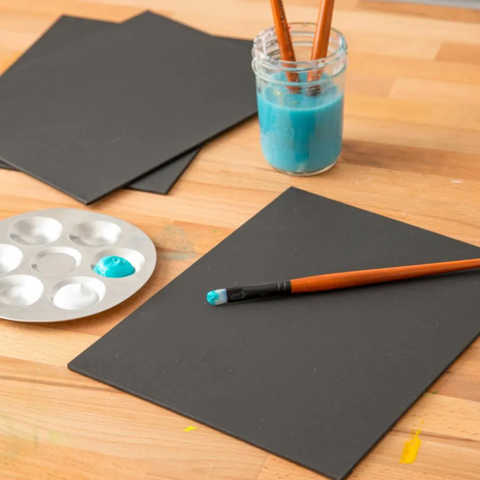 3 Pack Black Value Canvas Panel by Artist's Loft® Necessities™