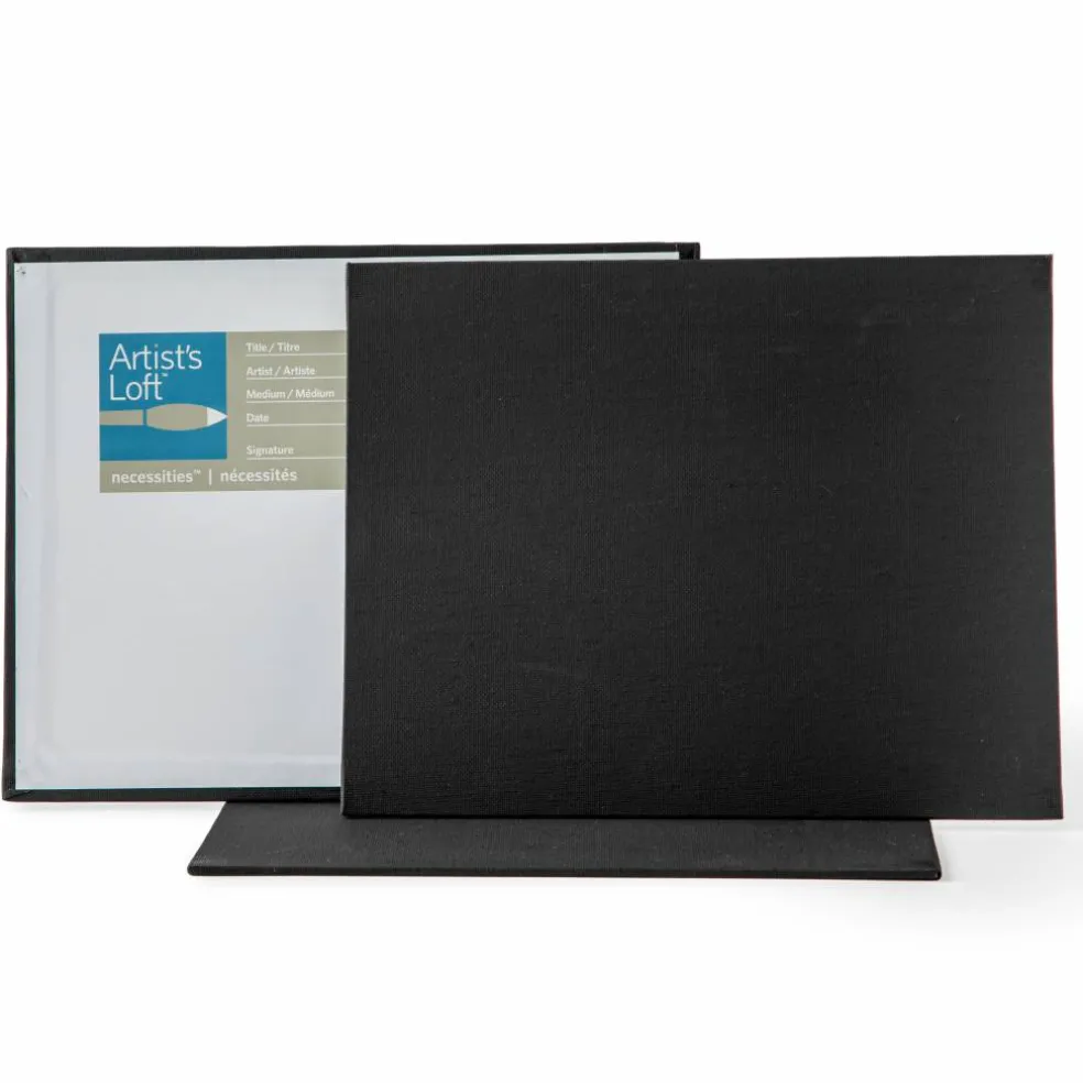 3 Pack Black Value Canvas Panel by Artist's Loft® Necessities™