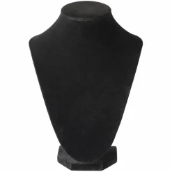 12 Pack: 9" Black Velvet 3D Necklace Stand by Bead Landing™