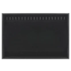 12 Pack: Black Velvet Jewelry Tray with Hooks by Bead Landing™