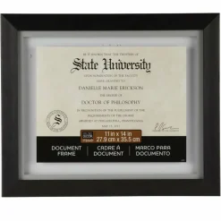 6 Pack: Black 11" x 14" Document Float Frame by Studio Décor®