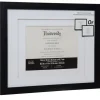 6 Pack: Black 8.5" x 11" Document Frame with Double Mat by Studio Décor®