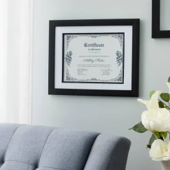 6 Pack: Black 8.5" x 11" Document Frame with Mat by Studio Décor®