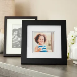 8 Pack: Black 5" x  5" Gallery Frame with Double Mat by Studio Décor®